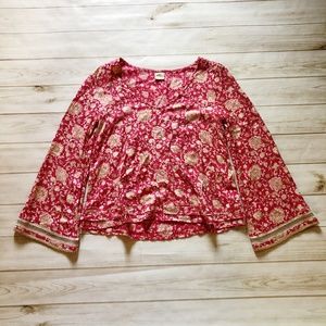 O'Neill Bell Sleeve Floral Blouse